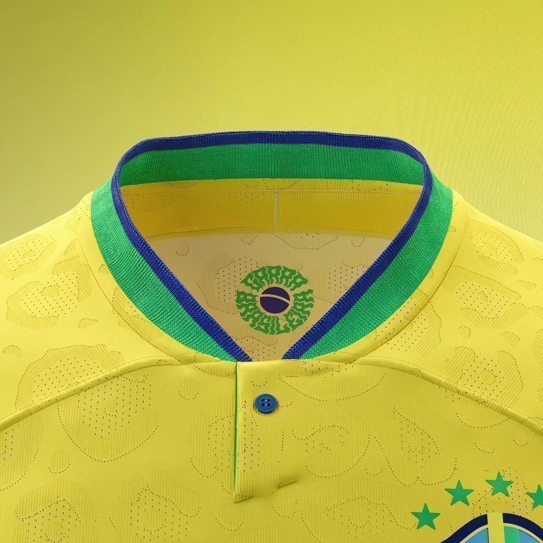 Brasilien VM 2022 G.Jesus 18 Hjemmebanetrøje Fodboldsæt